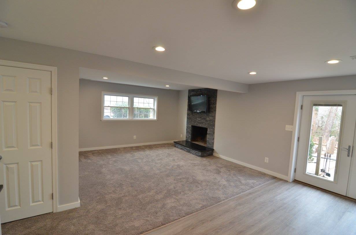 Falls Church Finished Basement with Bathroom